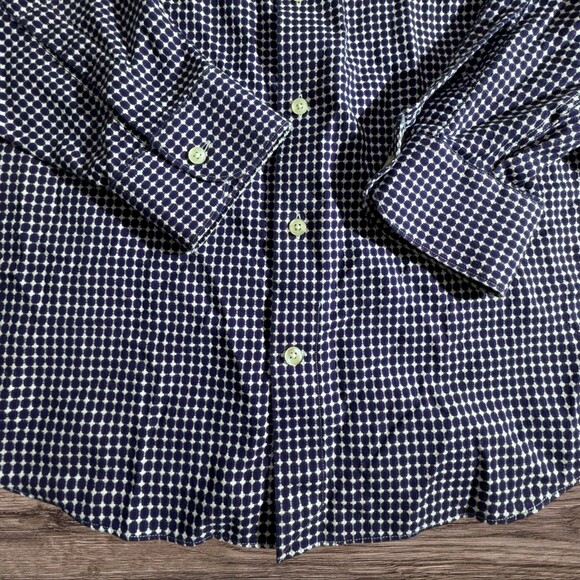 Charles Tyrwhitt Extra Fit Non Iron Dress Shirt Size 17/34 Blue Long Sleeve - Picture 4 of 8